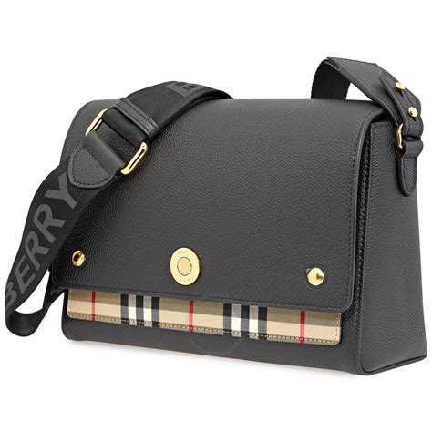 burberry crossbody vintage black leather